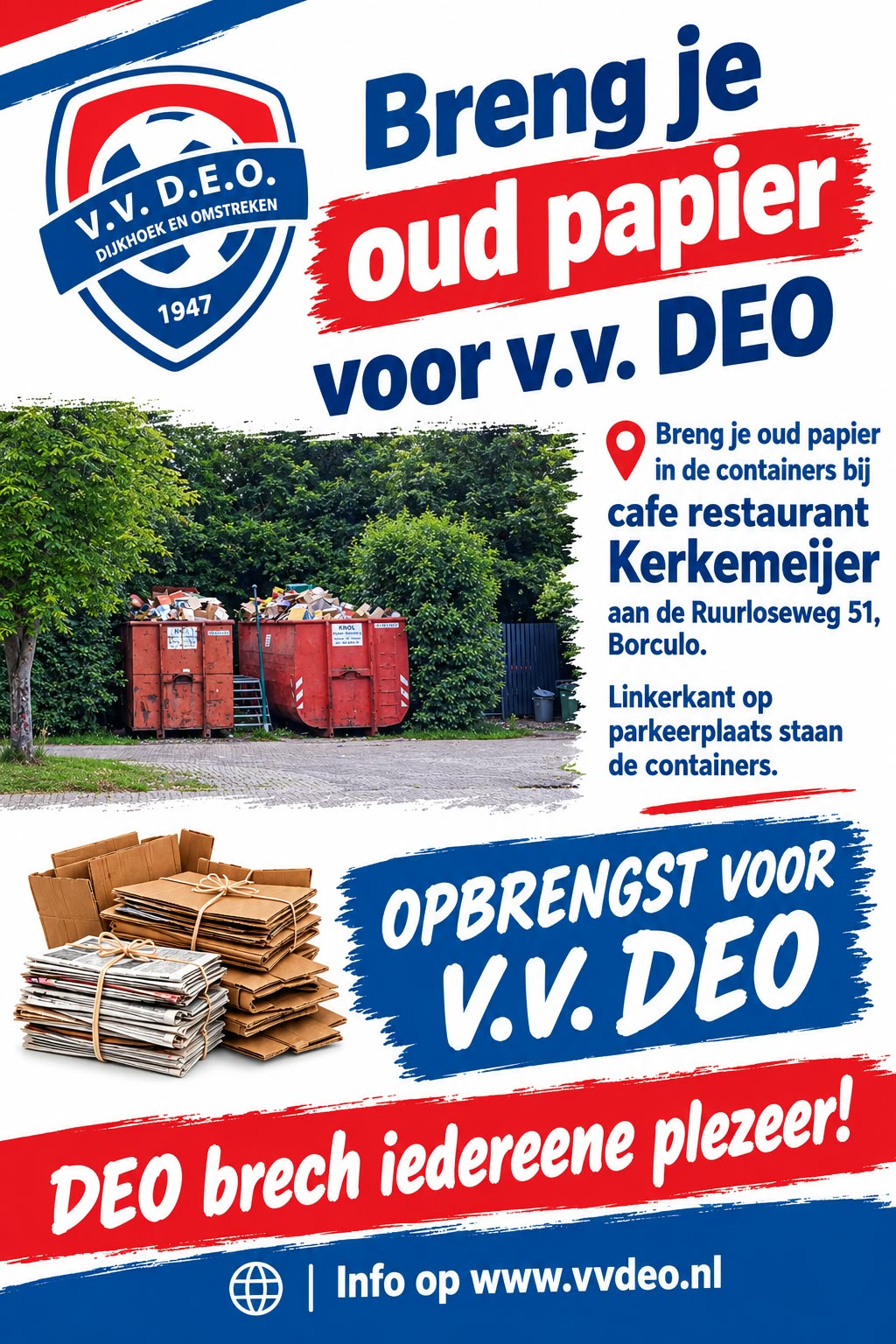 oud papier flyer!